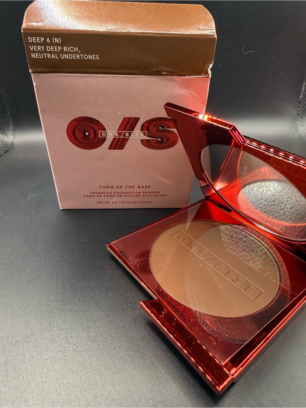 One/Size Turn Up The Base Powder Foundation - Deep 6 N(Very Deep Rich)